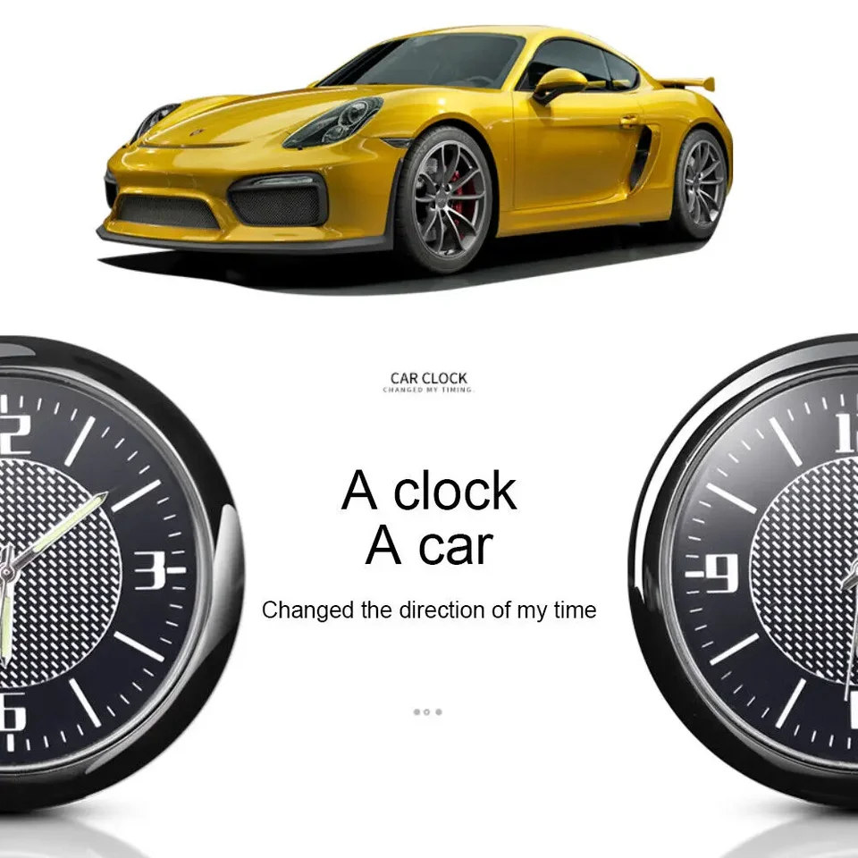 Belle Et Pratique - Horloge De Voiture Lumineuse - Mini Automobile - Autocollant Interne - Montre Numérique à Quartz - Accessoires De Style Automobile - Durable Et Tendance