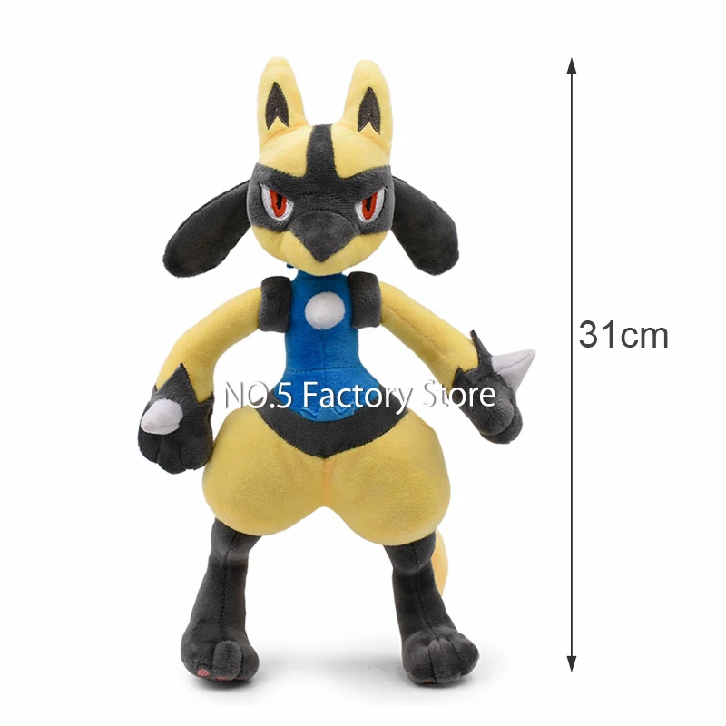 Pokemon Anime Kawaii Shiny Lucario Plüsch Puppe Cartoon Peluche Stofftier Cosplay Raum Dekoration Sammlung Kinder Geschenke – Detail 2