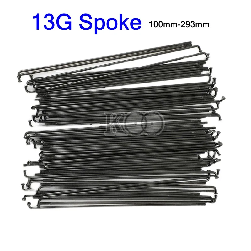 20Pcs*13G Bicycle Spokes With Nipples Carbon Steel MTB Road Bike Length 100-293mm High Strength Bicycle Spokes