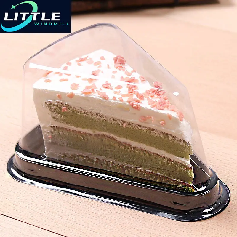 

50 disposable cake boxes, plastic triangular circular mooncake trays, wedding birthday gifts, food gift packaging boxes