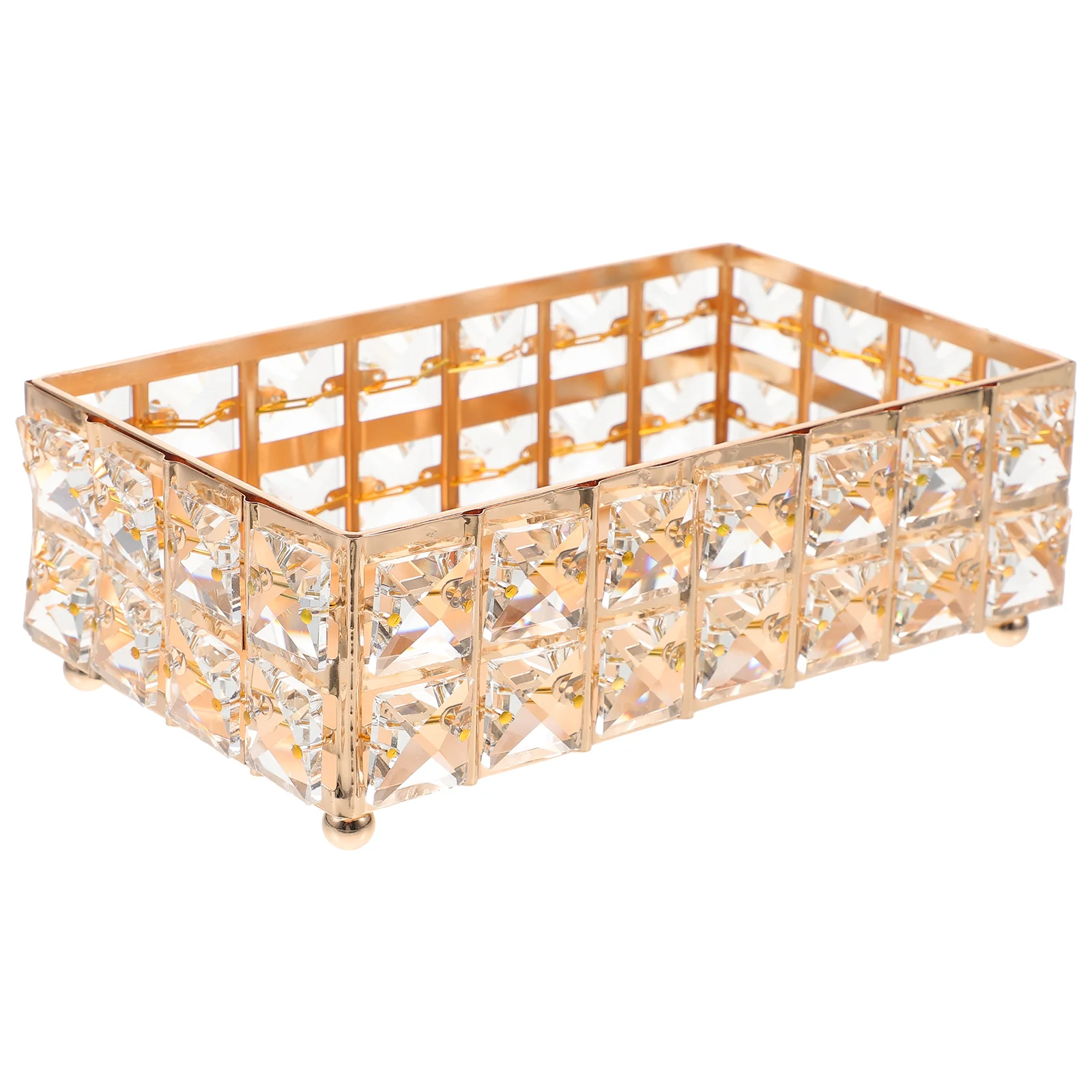 

Crystal Tray Dressing Table Perfume Holder Storage Trays Glass Vanity Dresser Organizer