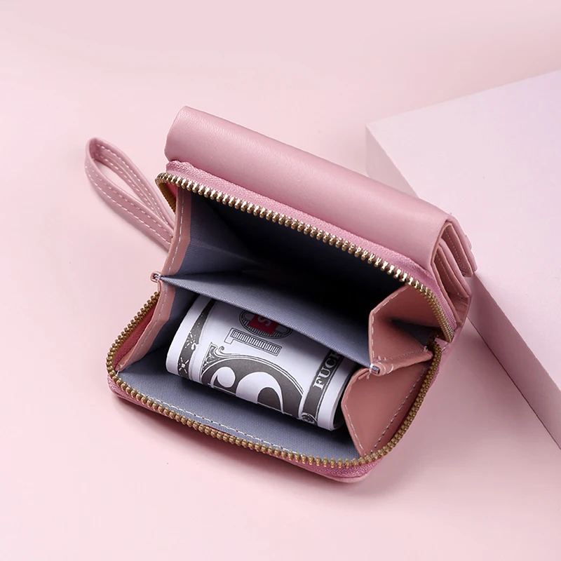 Wallets for Women Kawaii Cute Wallet Luxury Designer Lady Wallet Pink Purse Womens Wallet Small Women Leather Wallet Coin Purse - 2