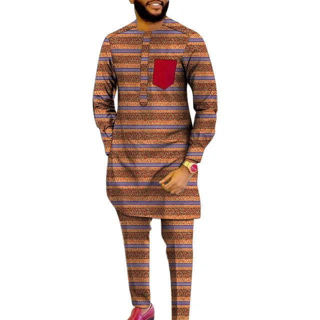 Gozie Long Sleeve Ankara Outfit - Image 5