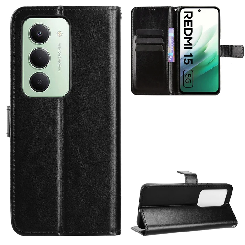 Luxury Magnetic Leather Wallet Flip Case - Elegant Cover