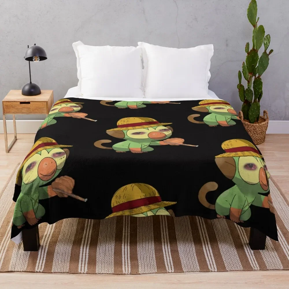 

Grookey C. Boofy Classic T-Shirt Throw Blanket Multi-Purpose Camping Decoratives Bed linens Quilt Blankets