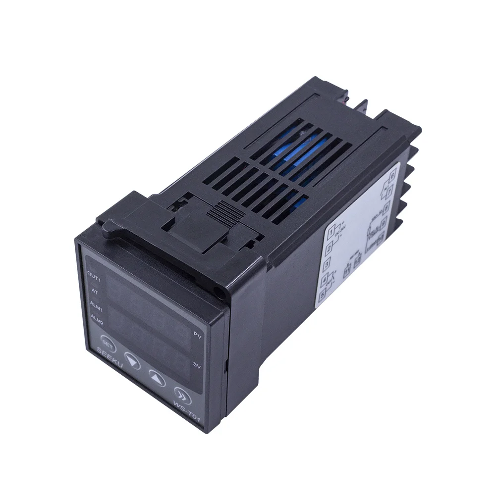 RS485 MODBUS 6 Alarm Pattern Controller T01 PT100 K Type Thermal Couple 4-20mA 0-10V 220VAC/24VDC Digital pid Temperature