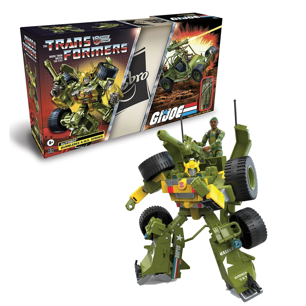 

Hasbro Transformers Collaborative: G.I. Joe Bumblebee A.W.E. Striker & Lonzo Stalker Wilkinson Action Figures Model Toys