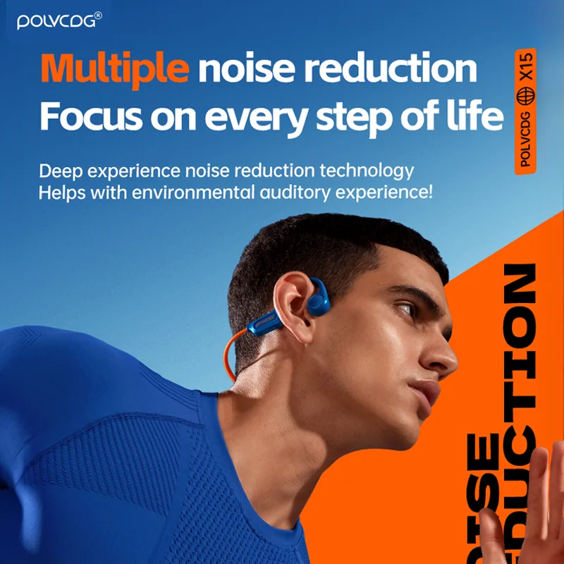 POLVCDG Bone Conduction Bluetooth Earphones 32GB Memory IPX6 Sweatproof and Rainproof Bicycle Sports Earphones X15 wireless earphones bluetooth earphones wireless bluetooth earphones bluetooth headphones wireless bluetooth headphones