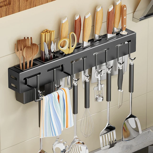 Kitchen Rack Wall Hanging Free Punching Multifunctional Dish Storage Rack  Household Kitchen Utensils Storage Rack - China Kitchen Shelf and Kitchen  Rack price