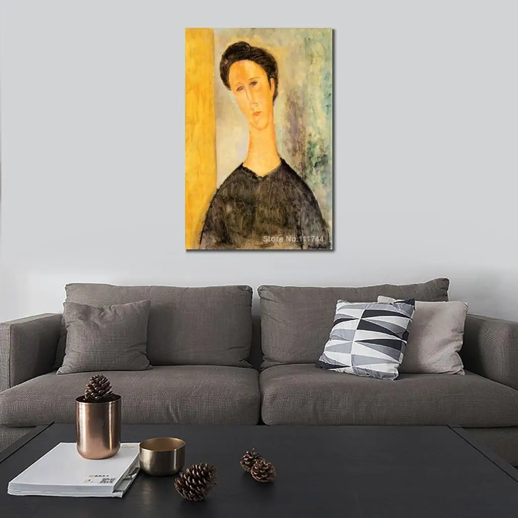 

Kitchen Art Portrait of A Woman by Amedeo Modigliani Paintings Home Decor Hand Painted High Quality