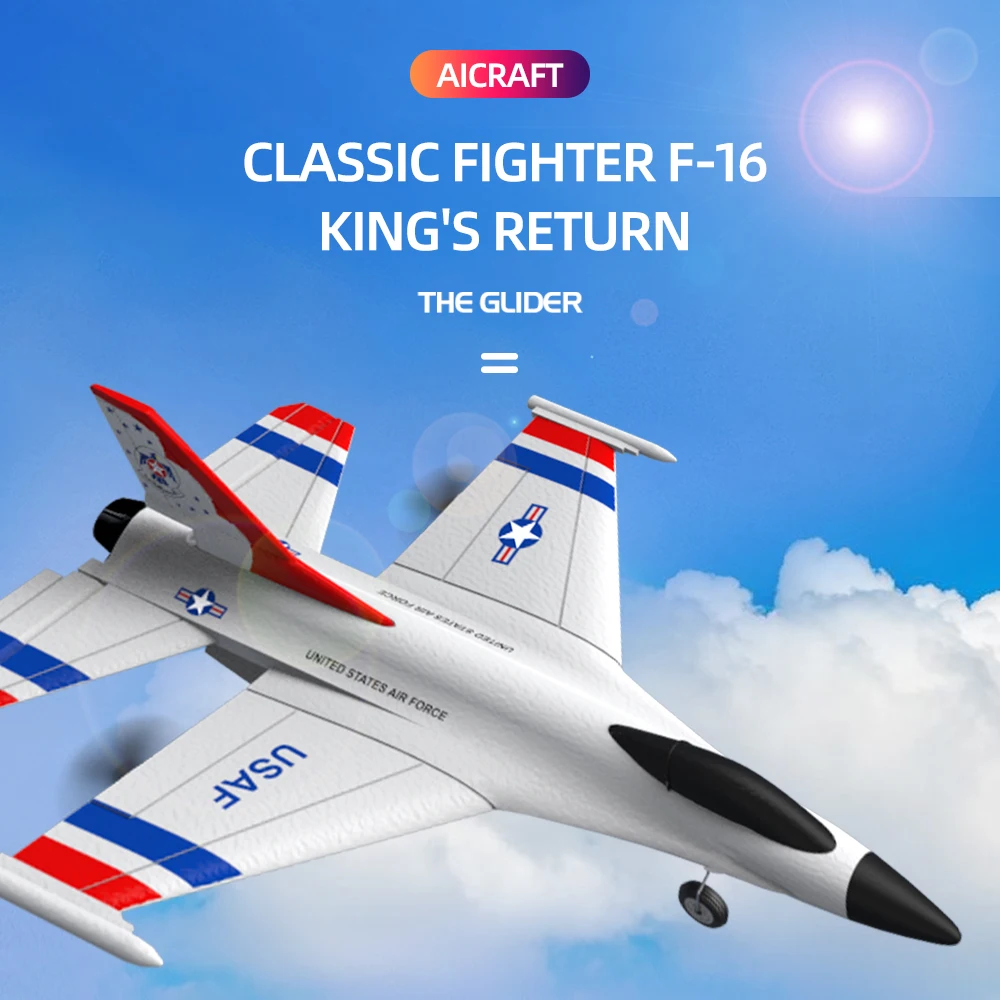 F16 Foam RC Airplane 2/3 Channels Remote Control Aircraft 2.4G Radio Control Stunt Glider RC Fighter Plane Toys for Children Boy 4