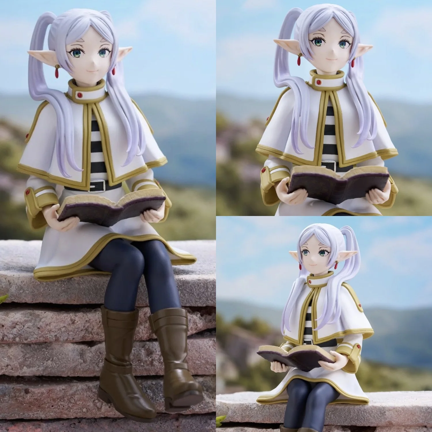Sitting Reading Pose Anime Action Figure - Premium PVC Collectible
