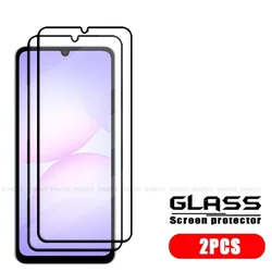 Pack of Tempered Glass Screen Protectors - Full Cover, 9H Hardness, HD Clarity - Galaxy A07 (2 Front Glass)