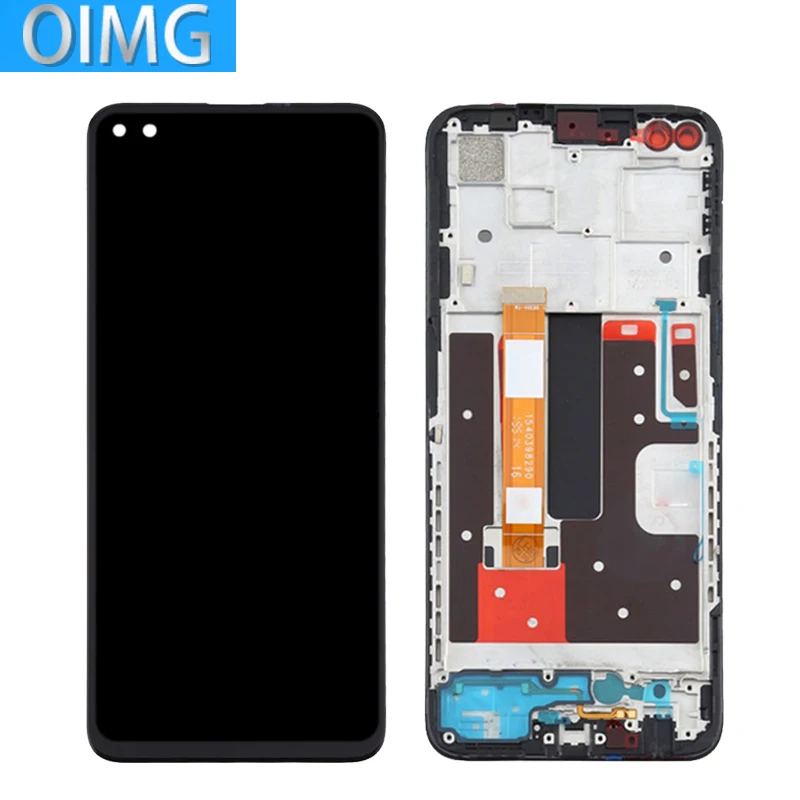 Écran LCD d'origine avec cadre pour OPPO Reno4 Z 5G, pièces de rechange de Hébergements eur d'écran tactile, Reno 4Z CPH2065, 6.57 pouces