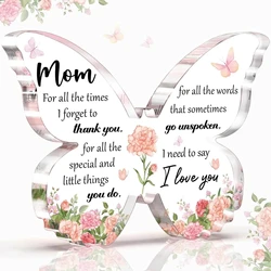 Elegant Butterfly Acrylic Decorations - Heartfelt Gifts (1pc)