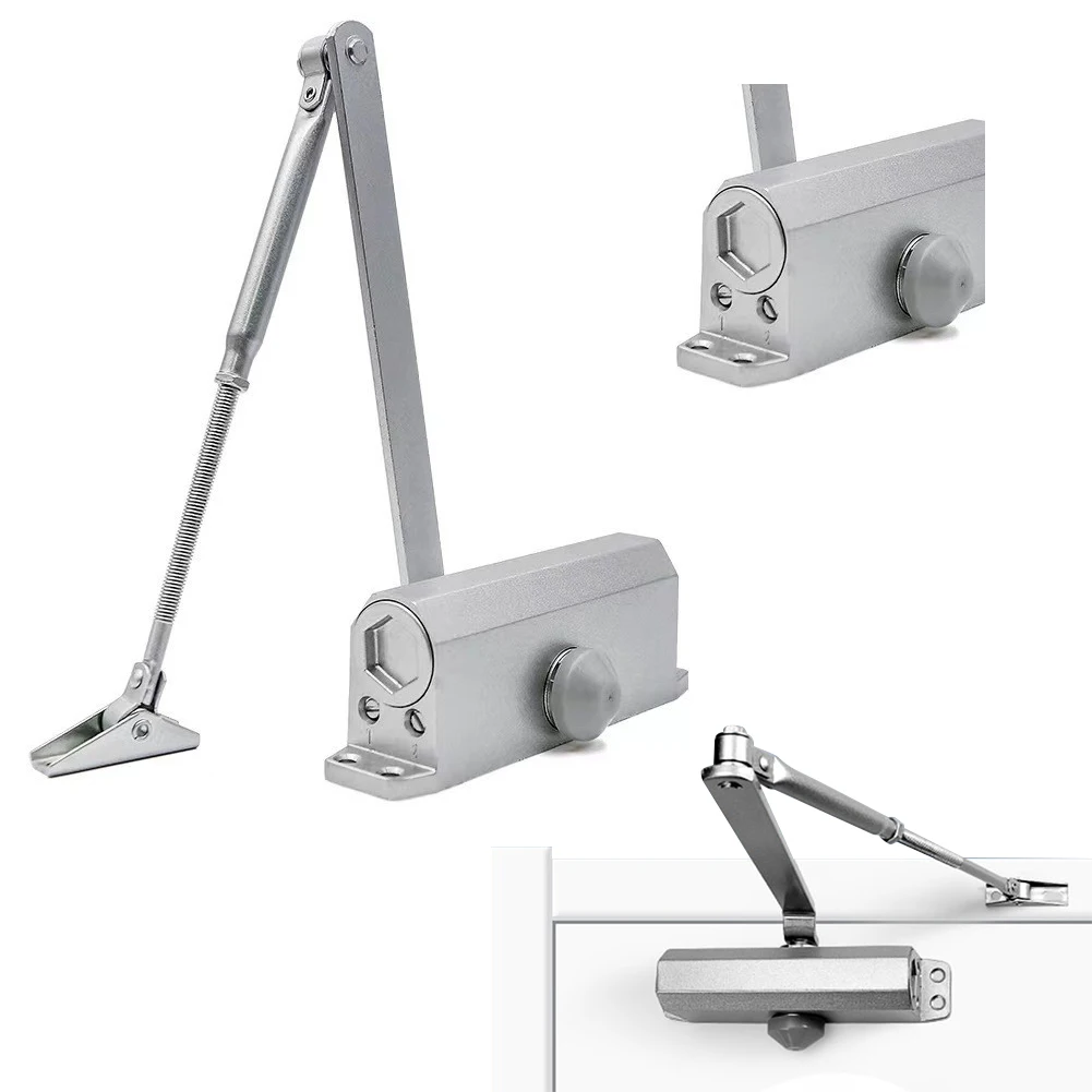 Hydraulic Automatic Door Closer, 25-85KG Adjustable Speed, Auto Door Closing Equipment, for Residential Commercial Hardware