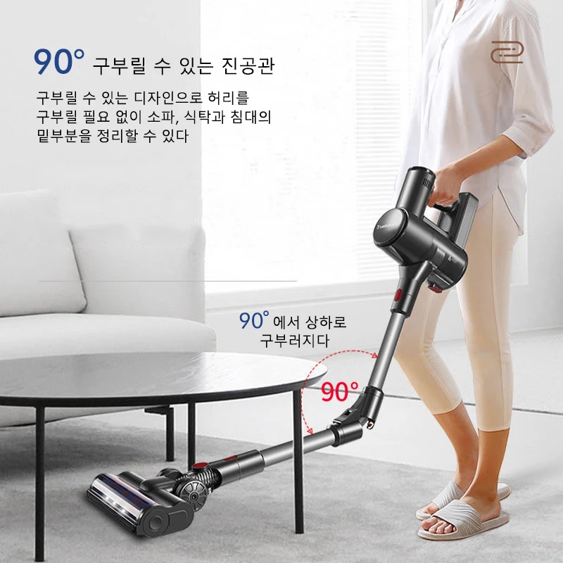 S15 무선 휴대용 청소기 30kPa 420W 강력한 6합일 전기 청소기 LED 디스플레이 탈착식 배터리 가정용 자동차 진드기 청소기