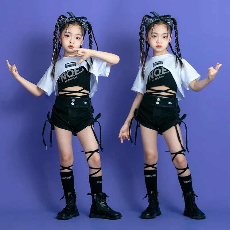 

Jazz Dance Dress Girl Jazz Open Umbilical Suit Fashion Model runway runway runway fashion dress Hip Hop Hip Hop performance dres