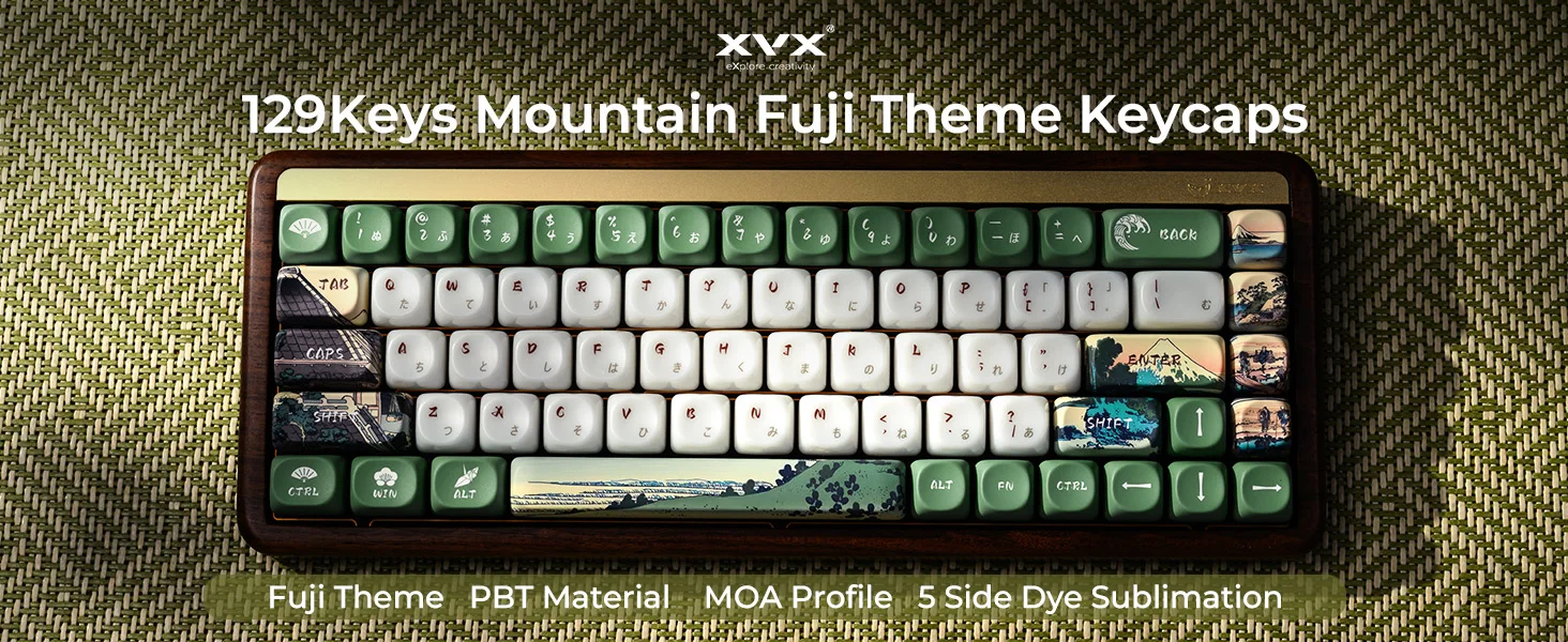 UKIYO-E Ceramic Glaze Keycap