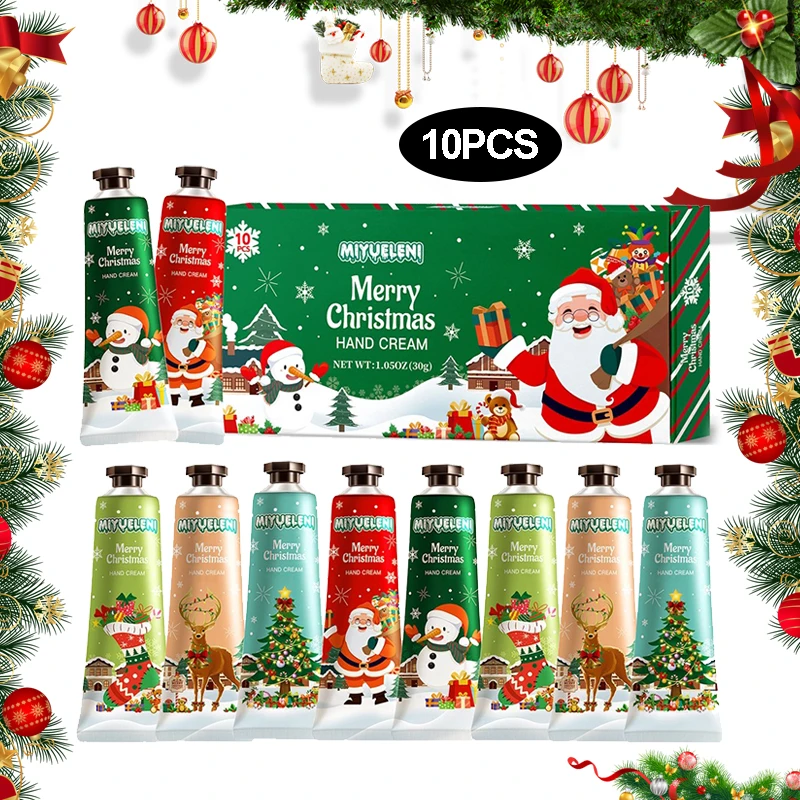 Christmas gift box hand cream deeply moisturizes hands protects hands suitable for all skin types universal for men 10PCS hand cream