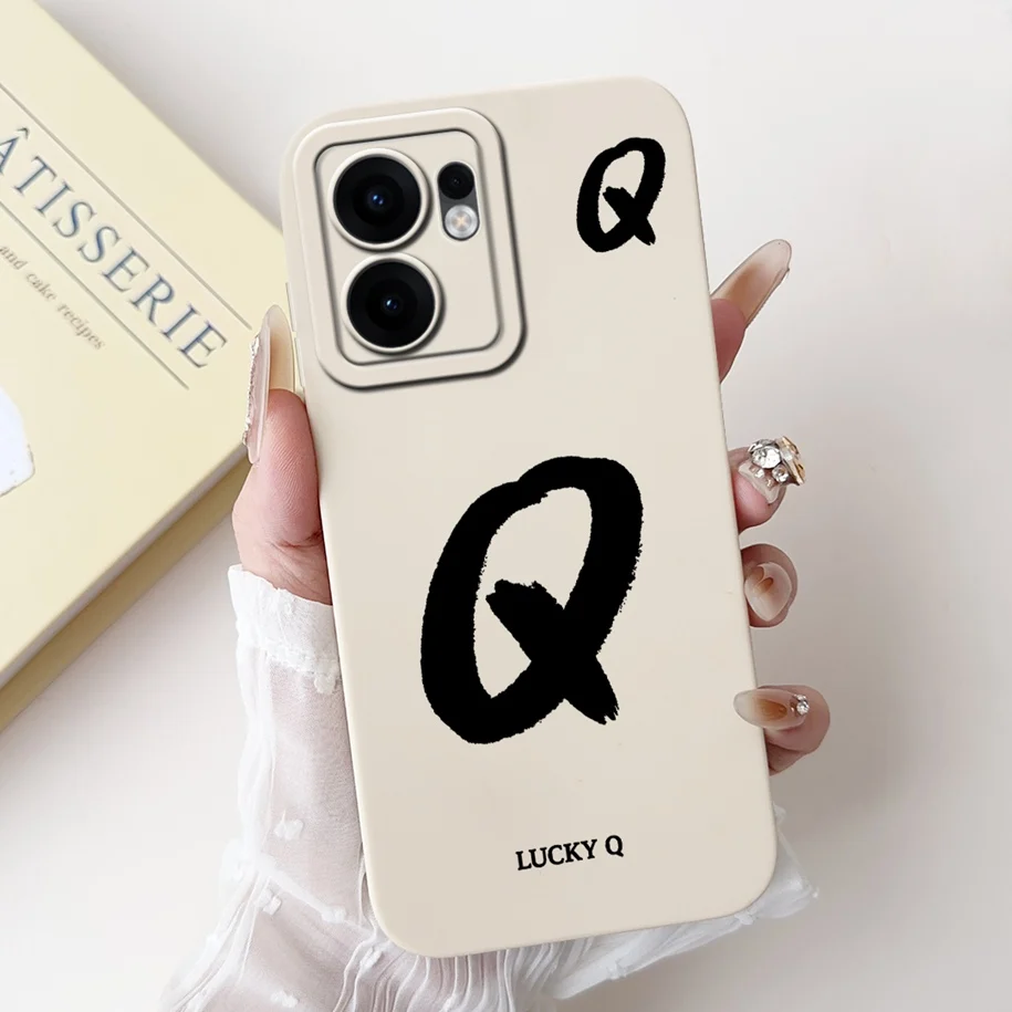 Stylish Cute Letters Shockproof Back Cover with Camera Lens Protection