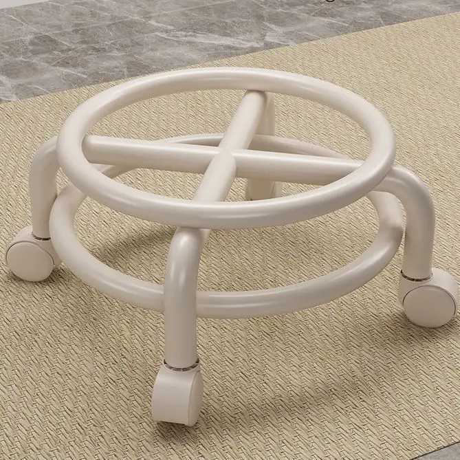 2023New 1Pcsrotating Pedicure Spa Beauty Salon with Wheels Stool Living Room Change Shoes Low Stools Beauty Seat Chair Furniture