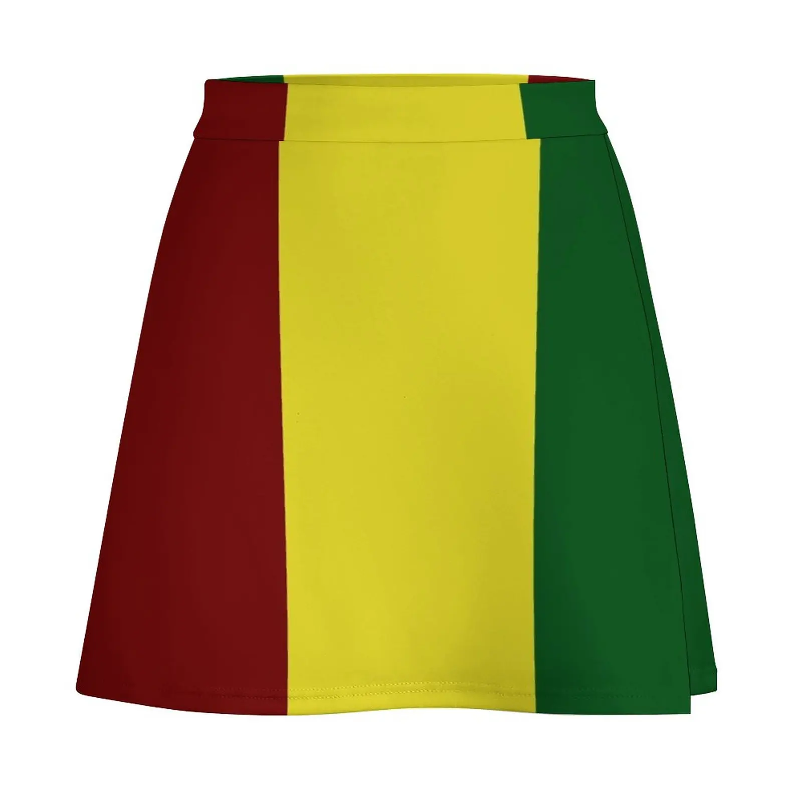 Full Rasta Coverage - Vertical Mini Skirt Women skirt skirt for women korean fashion