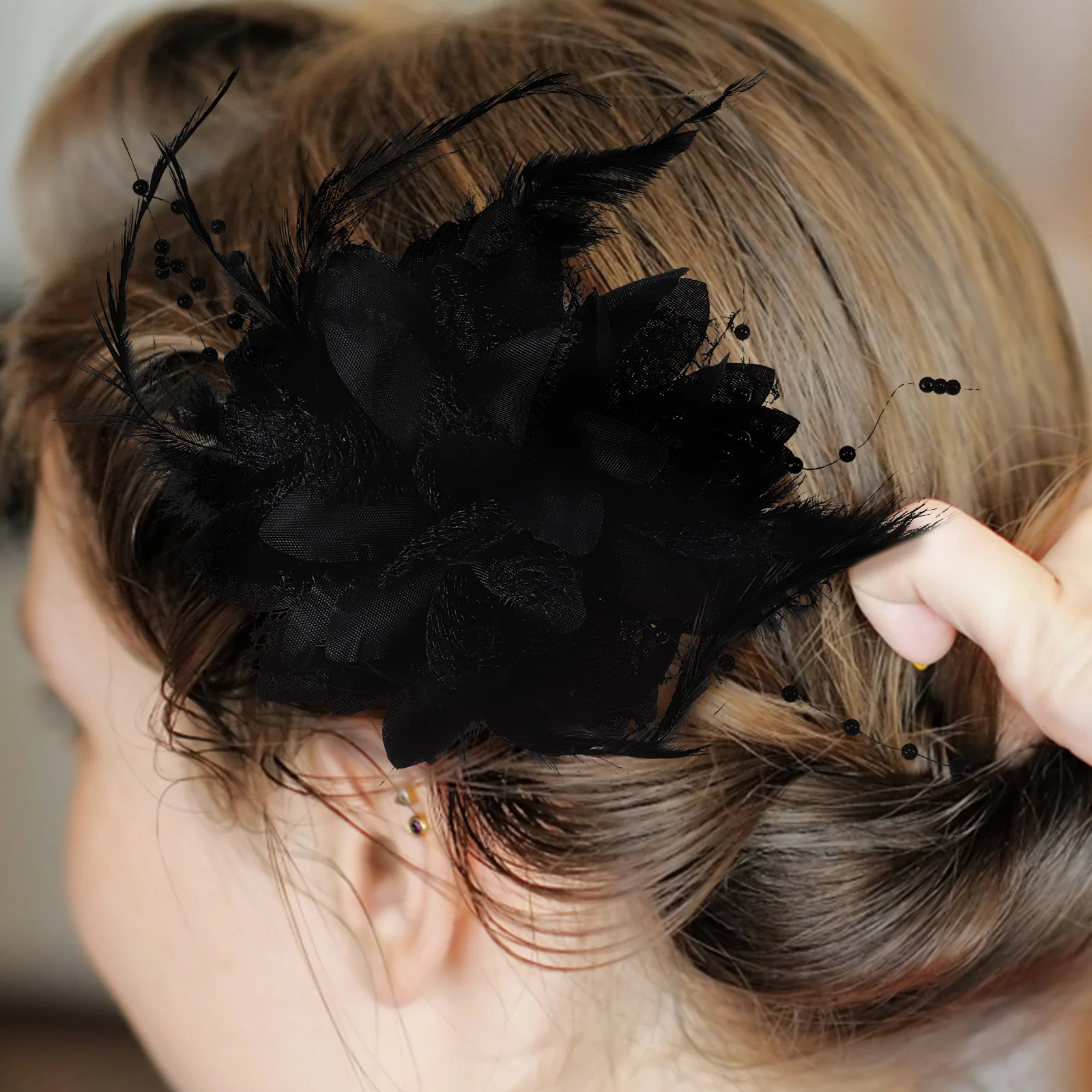 Shampoo Foam Fermaglio Per Capelli A Fiore In Schiuma Rosa - Per Pin Up, Spose O Matrimoni, Elegante E Leggero Pin Up Sposa