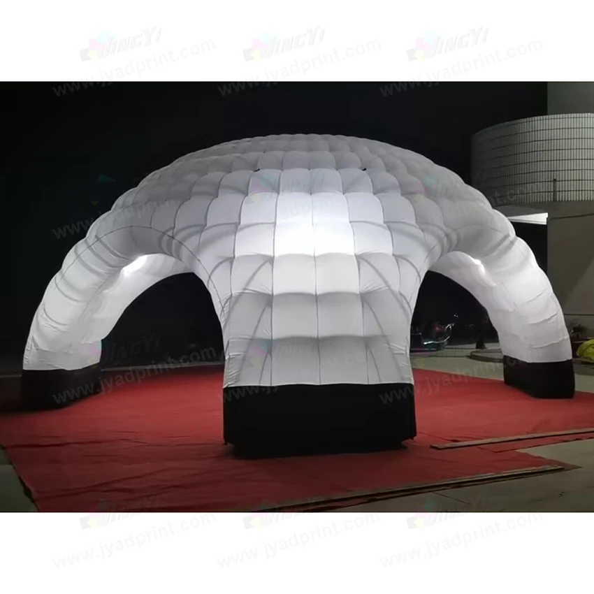 

Cheap Outdoor Party White 420D Oxford Fabric Inflatable Dome Tent inflated Canopy Marquee with LED Light