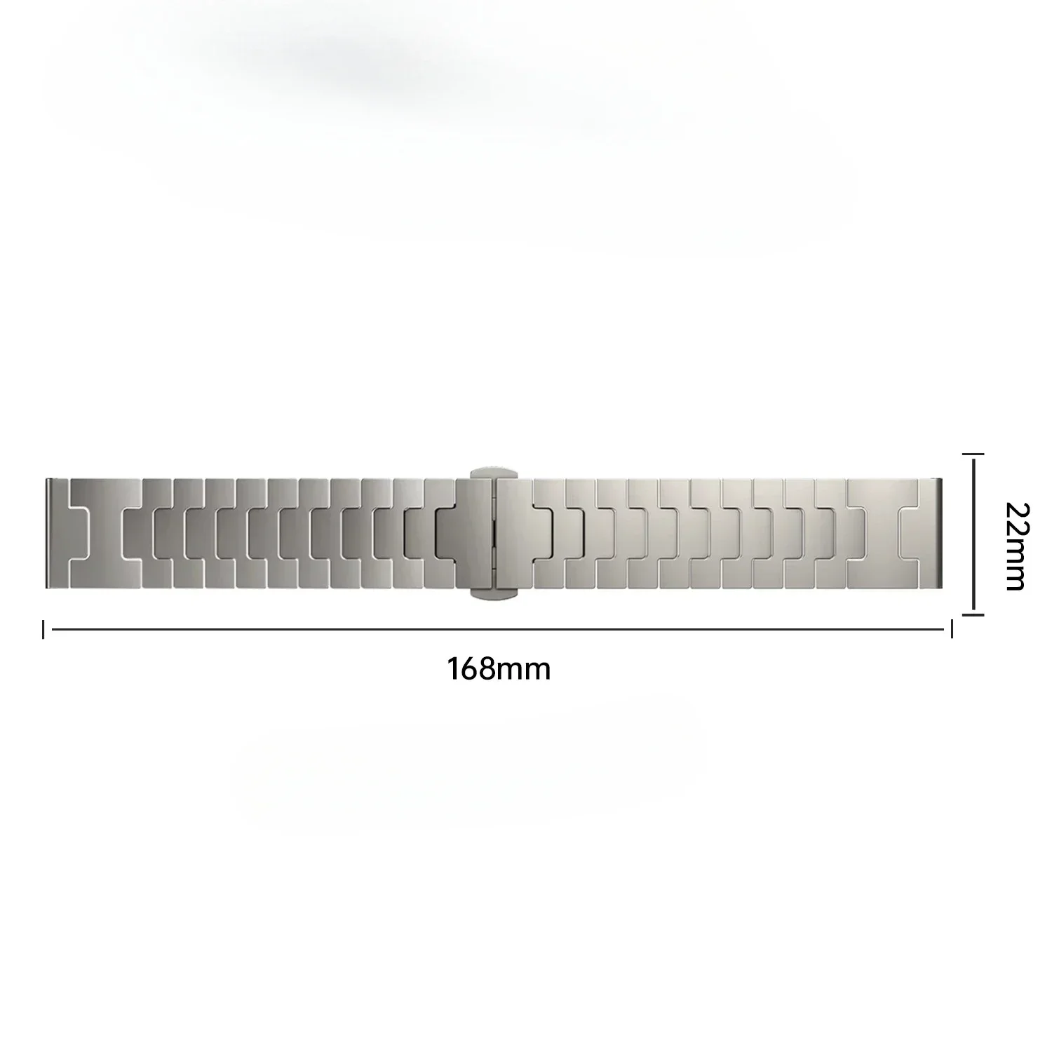 Ultra-Light Titanium Alloy Strap - Exquisite Silver/Black/Titanium Grey Finish