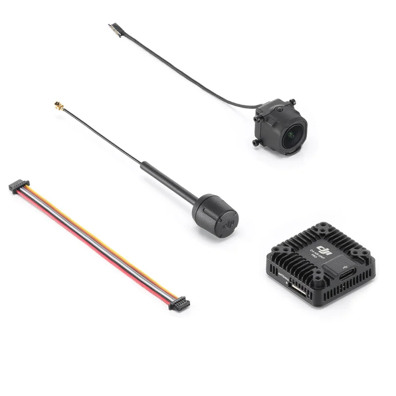 Module Caméra DJI O4 Air Unit Pro pour FPV - Qualité Pro, montrant son boîtier compact et son objectif lumineux.