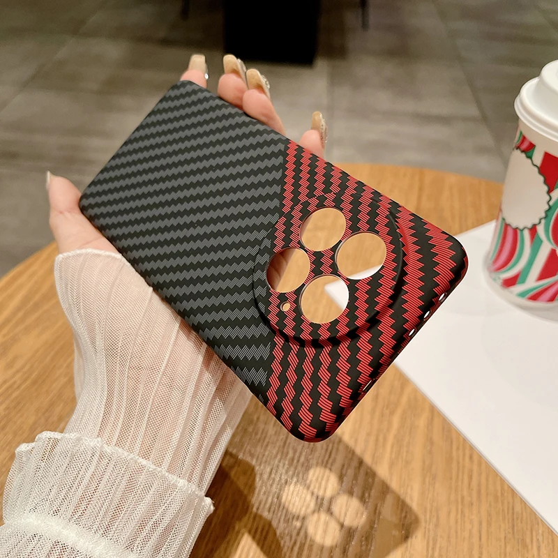 Ultra-Thin Carbon Fiber Stripe Matte Hard Cover