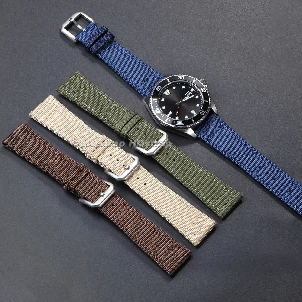 Universal Nylon Canvas Watch Strap - Business & Sport Replacement Wristband