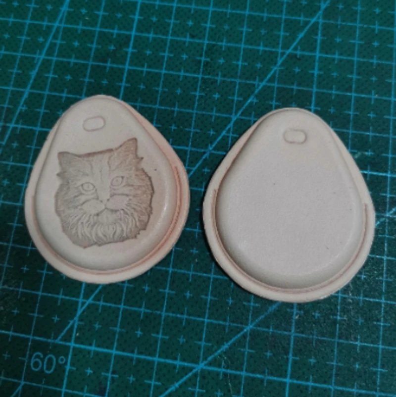 미니 고양이 새끼 고양이 가죽 조각 엠보싱 몰드 DIY 스탬프 펀치 스탬핑 프린팅 도구 (가죽 공예용)