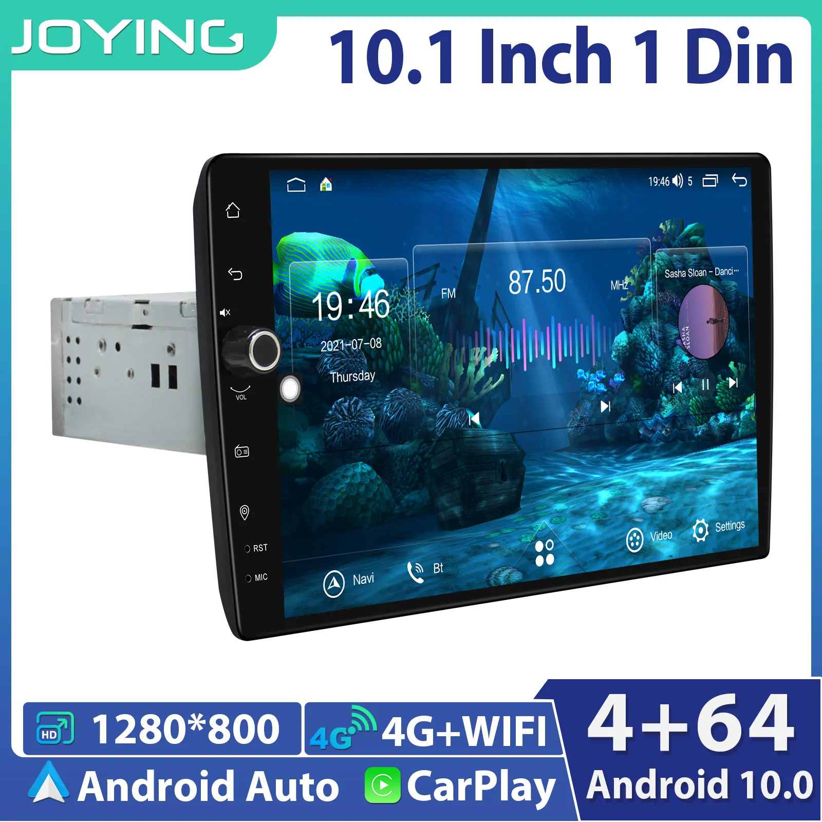 10.1 Inch Car Radio Stereo 2 din 2Din Autoradio 1280*800 8GB 128GB Head Unit