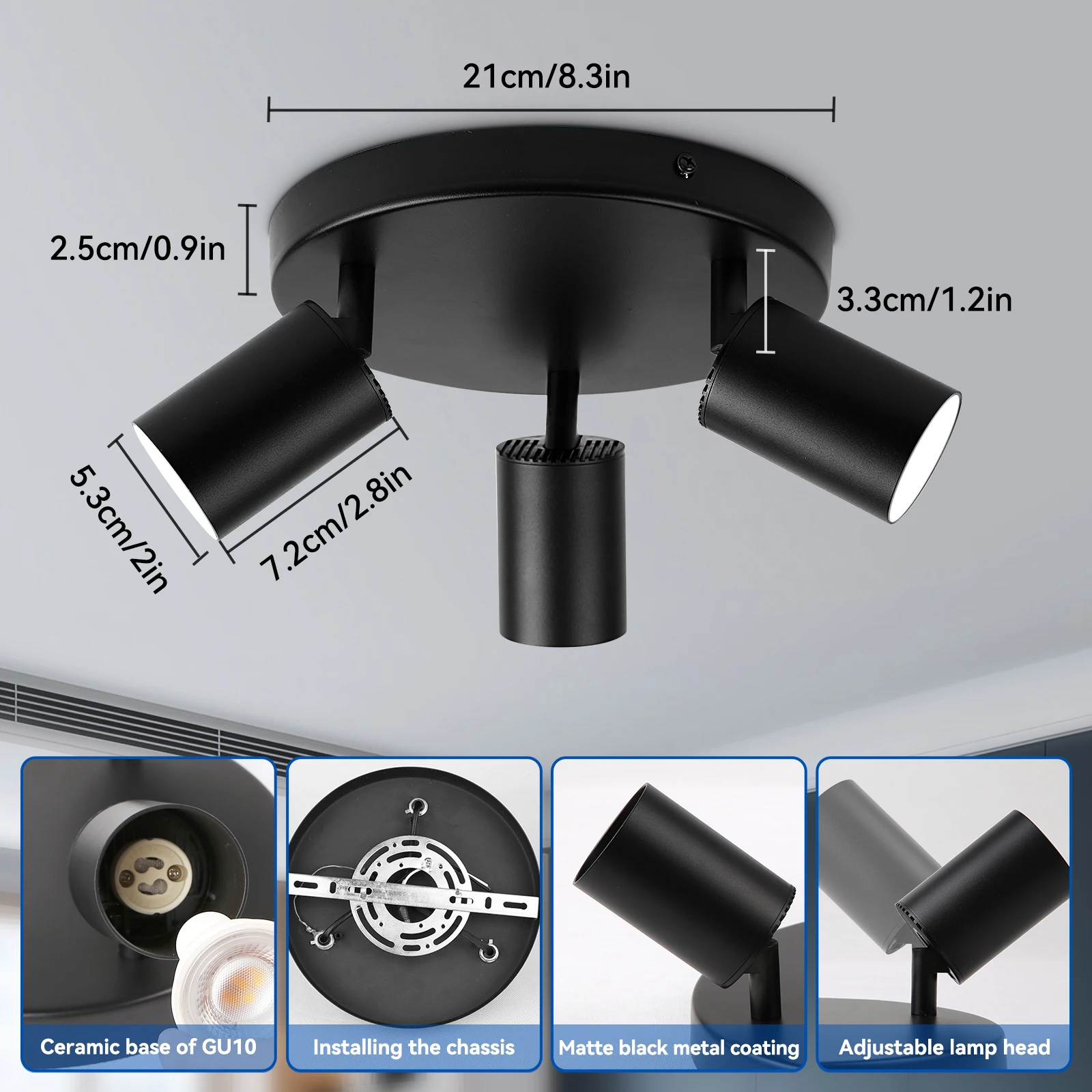 GU10 LED Spotlight Ceiling Light 21