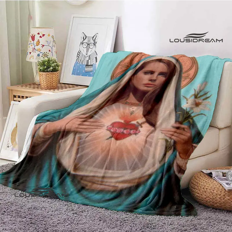 Lana Del Rey Retro Printing blanket Children's Warm blanket t Flange blanket Home travel blanket bed linings Birthday Gift