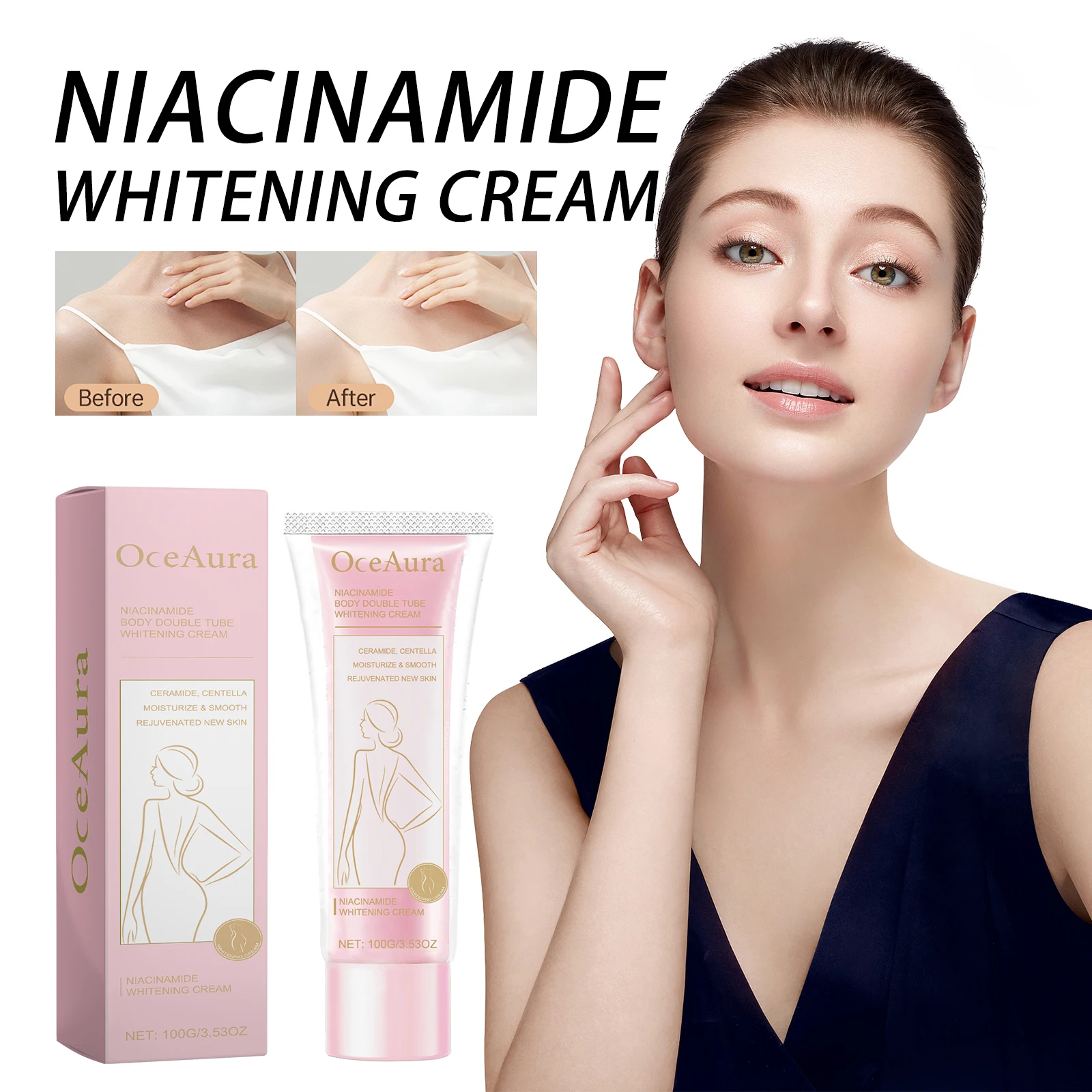 OceAura Moisturizing Cream Replenishes Moisturizes Smooths the Skin Repairing Dullness and  Face, Body and Hand Cream 3.5Oz 3