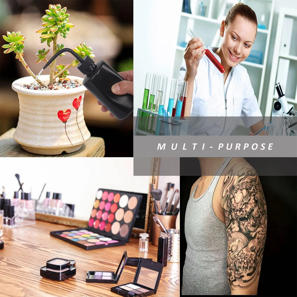 250/500ml Tattoo Bottle Microblading Supplies Diffuser Wash Squeeze Bottle Lab Non-Spray Convenient Supply Cups Tattoo Accessory 2