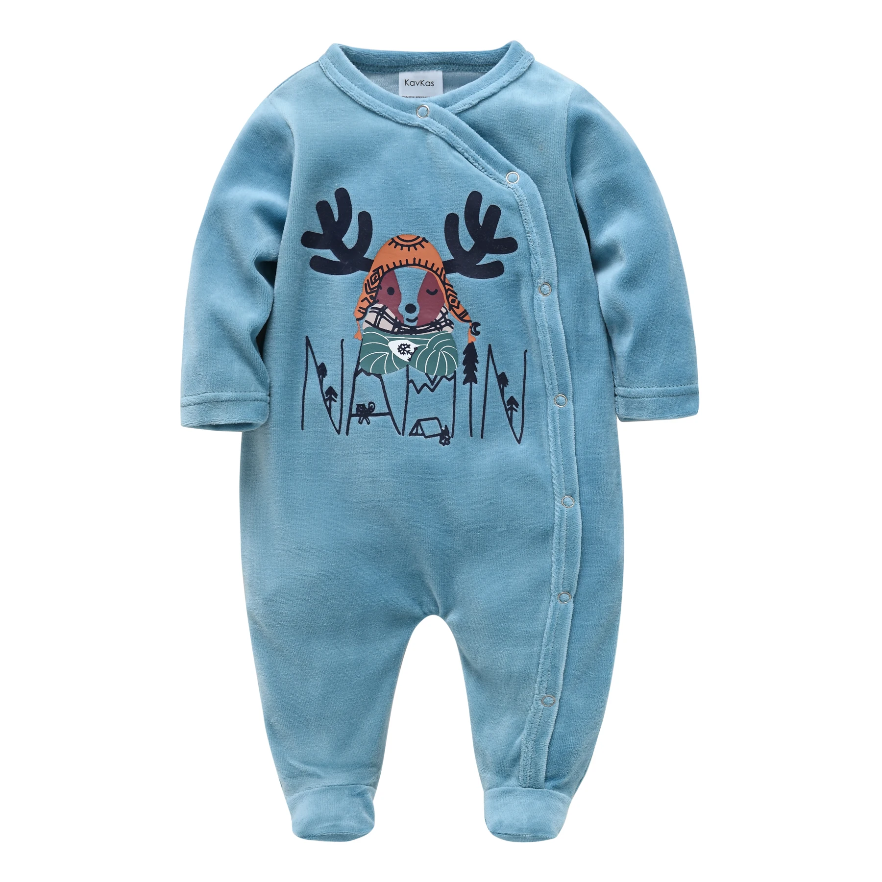 Honeyzone Newborn Baby Girl Clothes 0 3 Months Neonato Pijamas Bebe Recien Nacido Fox Print Baby Rompers Cotton Infant Jumpsuits