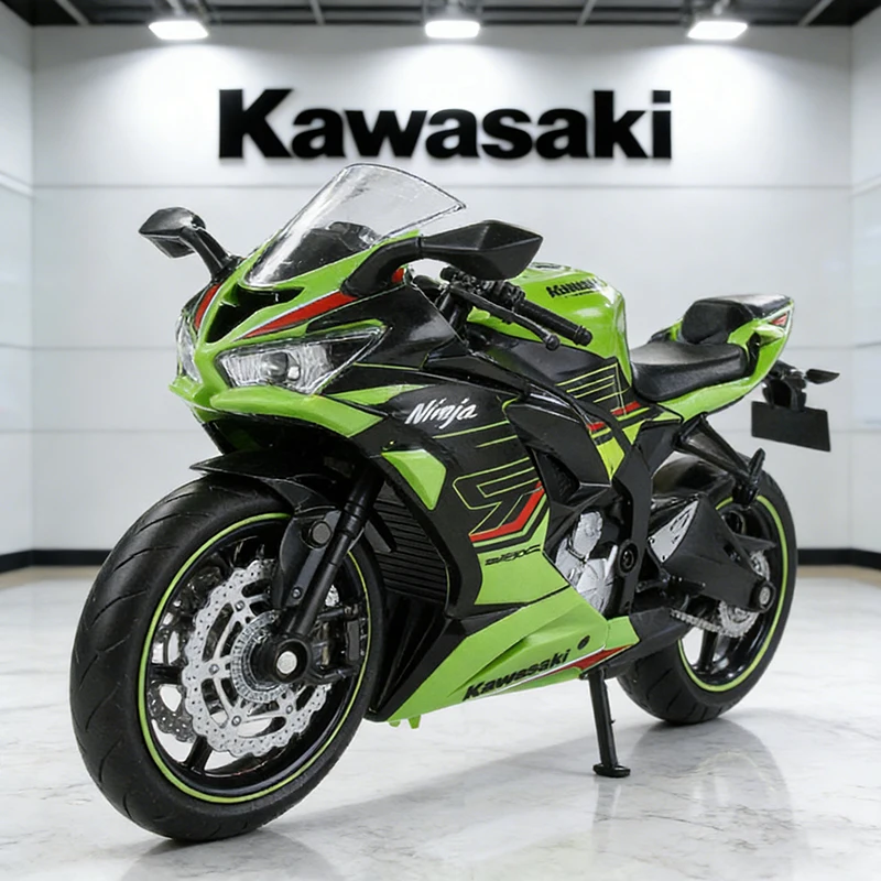 1:12 Kawasaki Ninja ZX6R ZX-6R Motorcycle Model Toy Vehicle