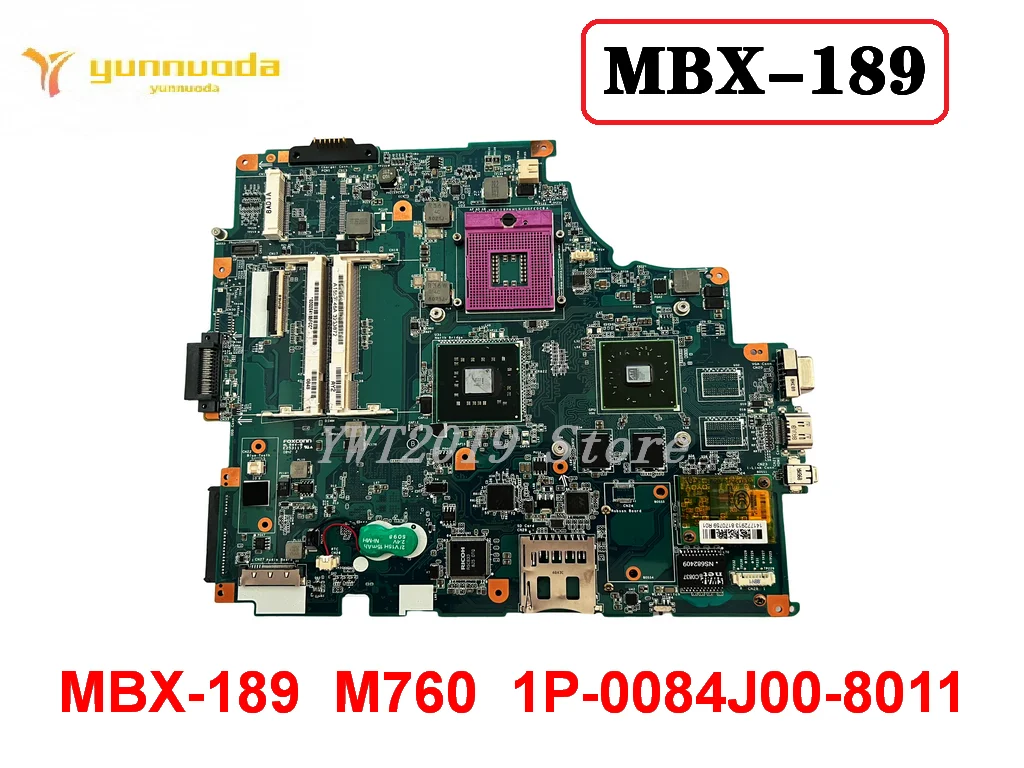 Motherboard Original para Sony Vaio Vgn-fw Placa-mãe Portátil 100 Testado Mbx189 M760 1p0084j008011
