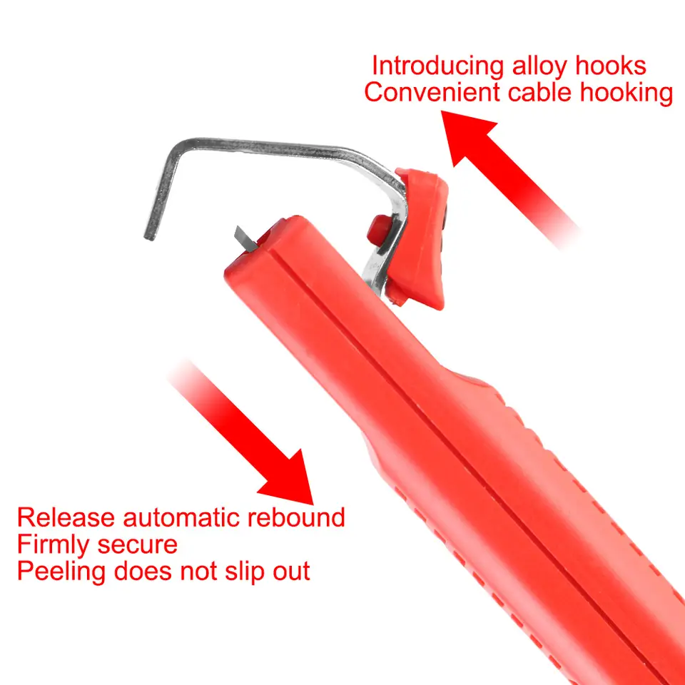8-28mm Adjustable Round Cable Insulation Stripper Sheath Cutting Hand Tool image 3