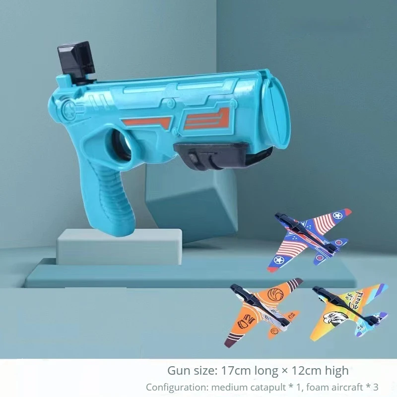 Child's Foam Airplane Launcher - Interactive Outdoor Flying Toy Gift