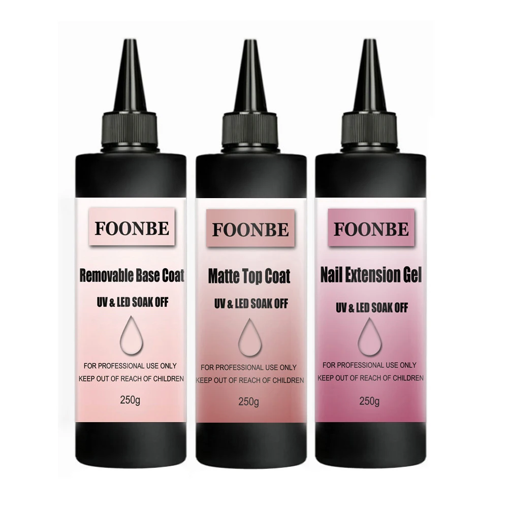 250g No Wipe Top Coat Functional Nail Gel Matte Top Coat/ Tempered Top