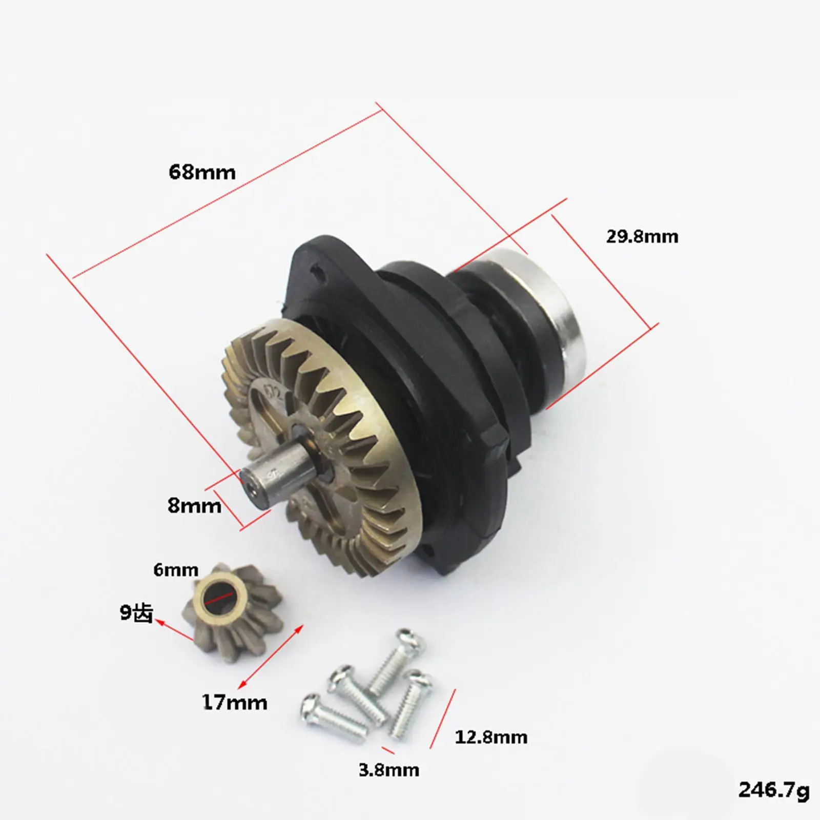 Durable Gear Assembly For Angle Grinder Easy To And Safe Stable Angle Grinder Gear Assembly Type1 6