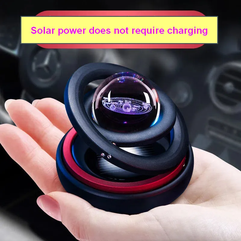 

New Upgraded Car Perfume Car Upholstery Supplies Perfume Diffuser Solar Suspension Rotary Jewelry Accessories