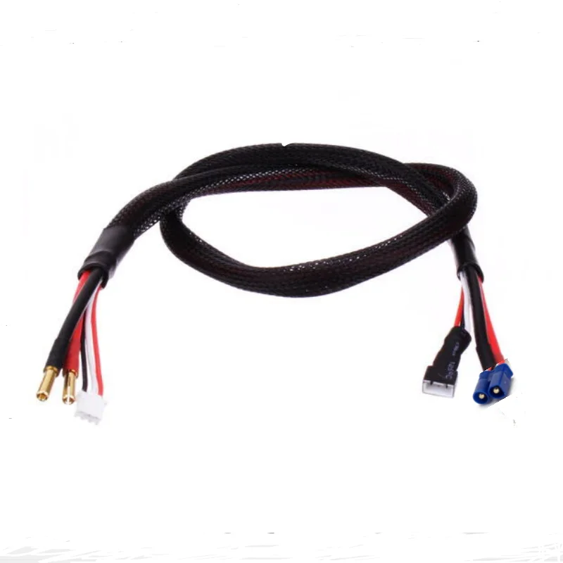 XH 배터리 충전 케이블 와이어 하네스, XT60 딘, XT90H TRX EC3 EC5 LiPo 충전 리드, 2s W, 4.0mm, 12awg, 610mm
