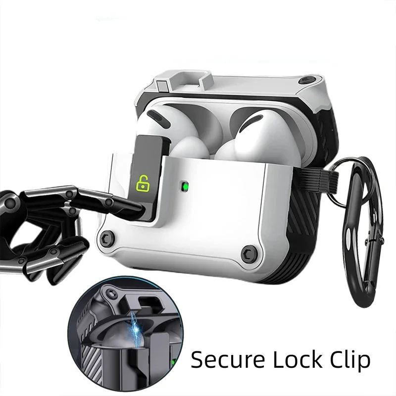 

Security Lock Cover for AirPods Pro 2 3 Case for AirPods Pro2 Pro 2nd Gen 2023 Case Shockproof Cover Air Pods Pro airpods3 Funda