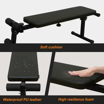 Power Tower Dip Station with Bench Pull Up Bar Heavy Duty Multi-Function Fitness Training Equipment for Home Office Gym 4